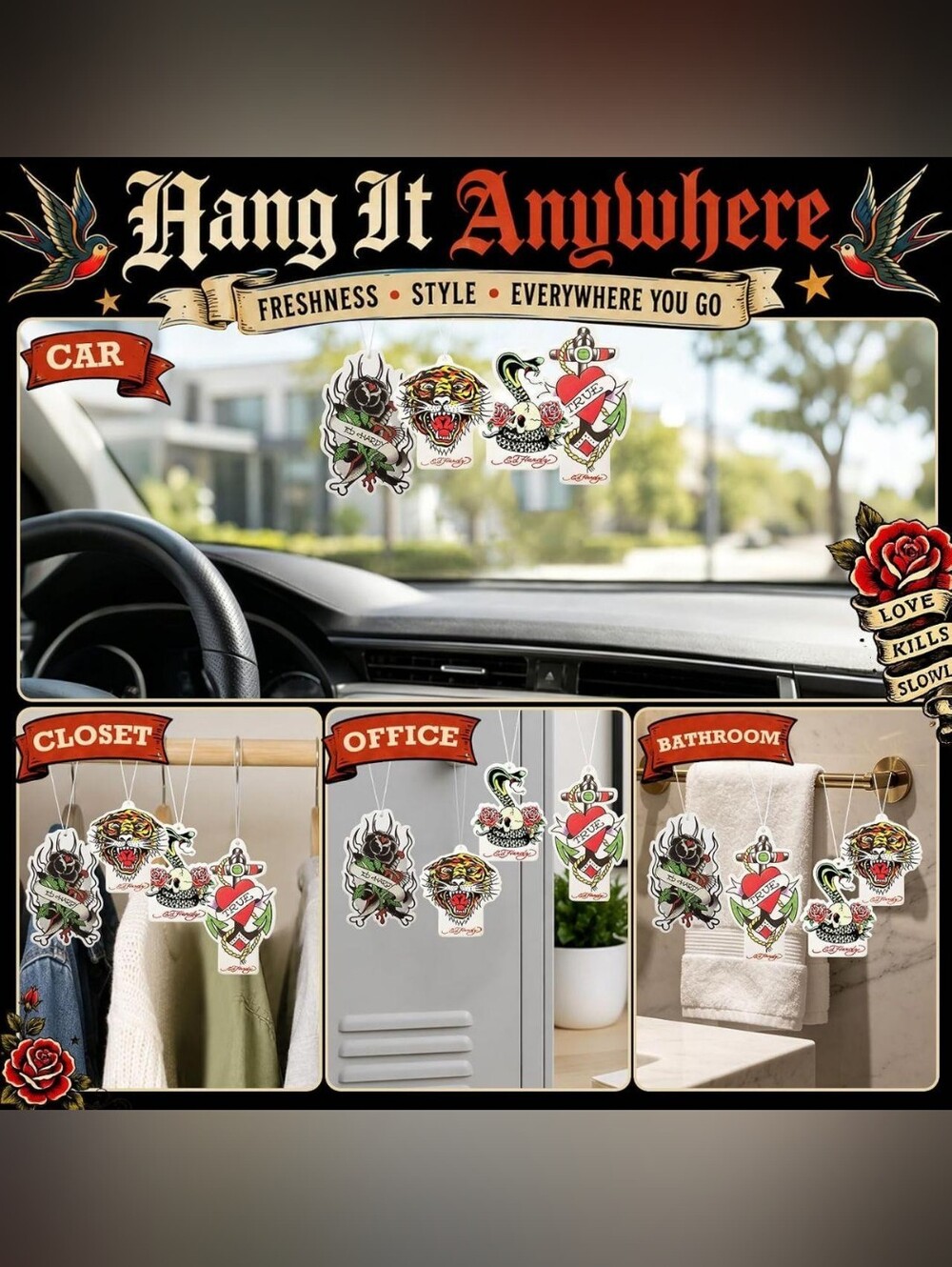 ED HARDY Car Air Fresheners
